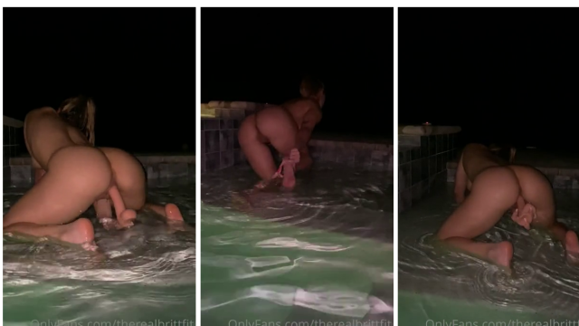 Therealbrittfit Nude Skinny Dipping Onlyfans Video Leaked