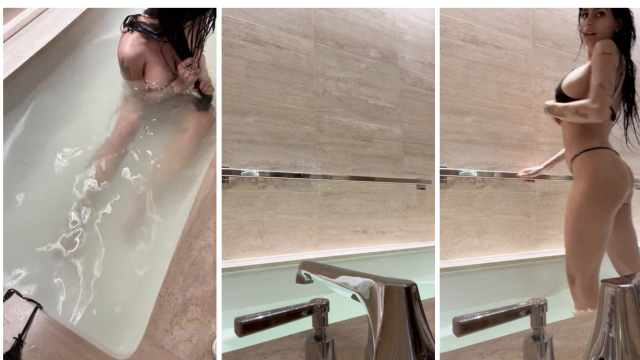 Mia Khalifa Taking A Bath Video